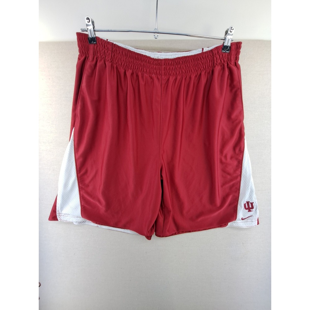 IU Nike Shorts Mens XL Red White Basketball Indiana Hoosiers Reversible Dazzle